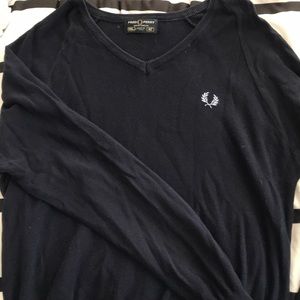 Fred perry vneck pullover sweater